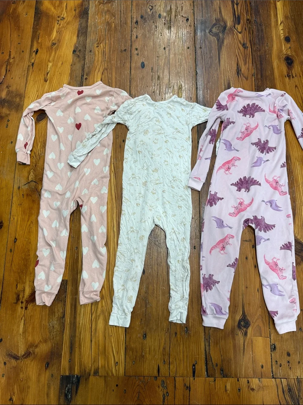 Modern Moments 5T One-Piece Footed Pajama- Hearts, Harry Potter & Dino Prints